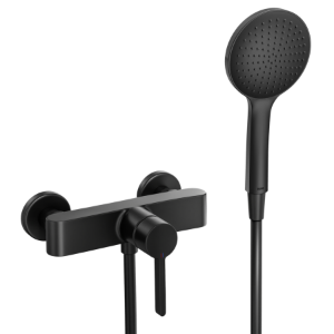 Bild von KWC - BEVO Dusche AD153, matt black, mit Brausegarnitur Eco Version, Art.Nr. : 21.422.850.176