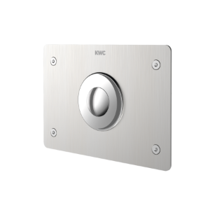 Bild von KWC - ACSF4001, Betätigunsplatte für Wandeinbau-Spülkasten, Höhe der Abdeckplatte:140 mm, Breite der Abdeckplatte:190 mm, Ausführung Einbauarmatur:F-Set, Funktionsprinzip:manuell, Art.Nr. : 2030068181