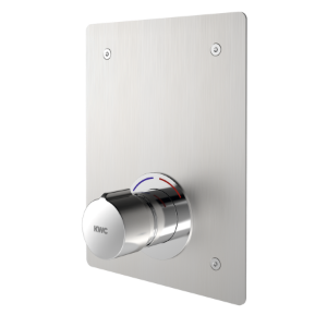 Bild von KWC F5S-Mix - F5SM2013, Selbstschluss-Duschbatterie für Wandeinbau, Höhe der Abdeckplatte:245 mm, Breite der Abdeckplatte:190 mm, Zusätzliche Verbindungen:nein, mit Rückflussverhinderer:ja, Art.Nr. : 2030072468