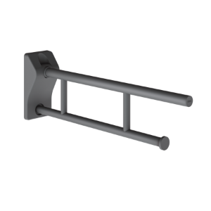 Bild von KWC MEDCARE - MEDC0009, Stützklappgriff mit WC-Rollenhalter, Gesamttiefe:700 mm, Gesamthöhe:234 mm, Rückenlehne:nein, Material:Edelstahl, Art.Nr. : 3600003778