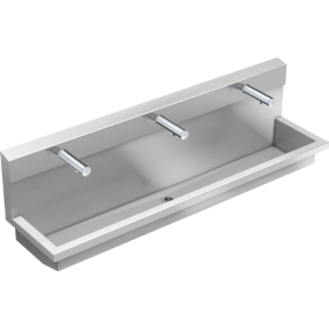 Bild von KWC PLANOX - PL18UEV, Waschplatzeinheit mit Elektronik-Wandventilen, Gesamttiefe:450 mm, Gesamthöhe:530 mm, Material:Edelstahl, Materialtyp:1.4301 Chromnickelstahl V2A, Art.Nr. : 3600004029